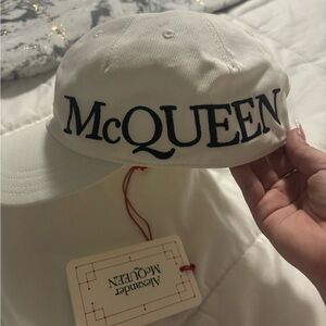 Alexander McQueen white cap